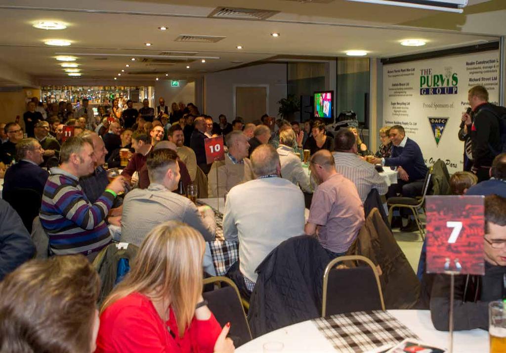 THE PURVIS SUITE Named after our club sponsor, Bob Purvis, The Purvis Suite has proved to be a great success with an inclusive and much more relaxed hospitality offering for matchdays at East End
