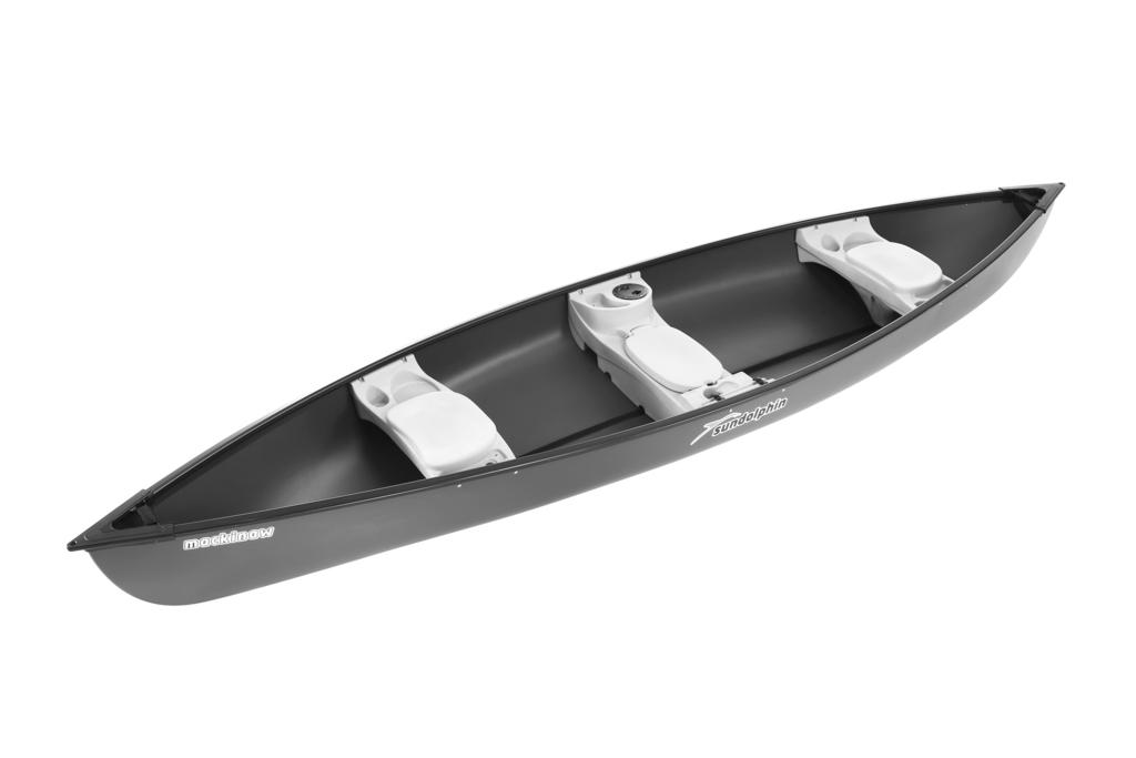 Mackinaw Cooler under center seat Bow and stern tie-down eyelets molded into every seat Please Choose Your Model Mackinaw ss Storage compartment for personal belongings Paddle Storage compartment for