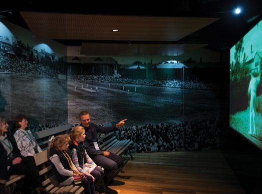 Visitor Centre (free entry, 9am 5pm) Includes: historical events timeline sporting memorabilia 3D architectural stadium model fit with ipad e-tour turf depth profile.