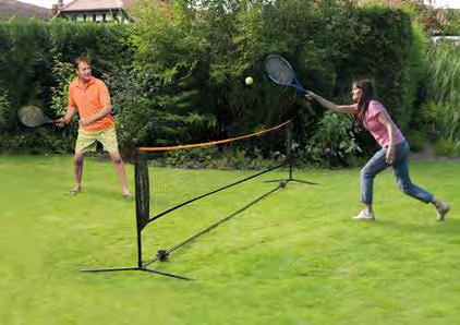 A game for all ages, full of monster fun! 2 Monster size badminton racquets.