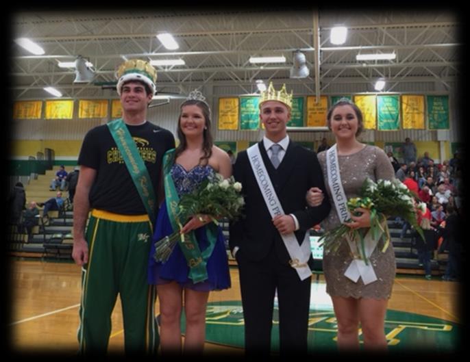Kizior, and MiKayla Duzan Homecoming King, Queen, Prince and Princess Jacob Koselke, Dani Polito (King and Queen), Brett Lemmons and Hannah Bormet