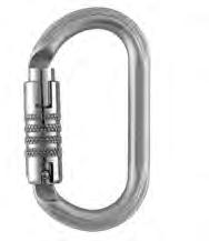 19 lb Petzl Oxan Carabiners Particularly suited for use in difficult conditions where weight is not an issue Keylock system helps prevent the carabiner snagging Two locking systems available (SCREW-