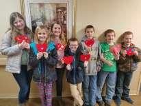 Then, members made Valentine cards for the Rossville Nursing Home and delivered them to the residents afterwards.