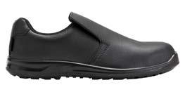 FOOD INDUSTRY FOOTWEAR SELF S2 (Also available in white) Water repellent microfibre safety shoes with Steel toe cap and textile lining.