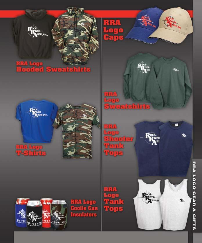 High quality caps with embroidered Rock River Arms logo - Colors vary.... CL0903 $6 Camo Hooded Sweatshirts Medium, Large, X-Large.................... CL0206 $30 XX-Large.