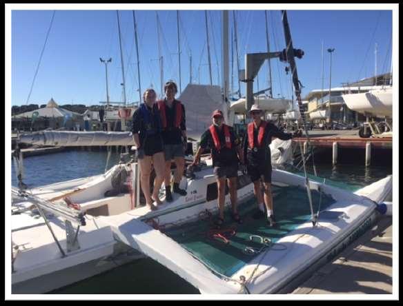 Bruce, Clancy, Rachelle and Andrew at the multihull nationals at Sandringham YC And finally.