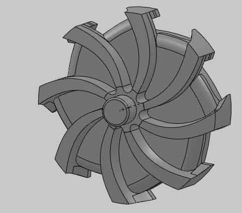 IMPROVEMENT IN THE DESIGN OF A RADIAL 103 Figure 1.3 : Diffuser Vanes 3.