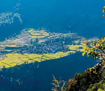 After 7 hour drive from Kathmandu to Arughat, the trekking starts through the Gurung villages and the subtropical rainforest.