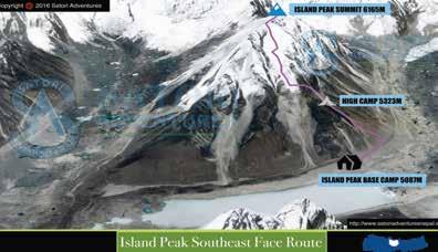 Itinerary highlights (20 Days) Island Peak Climbing With an elevation of 6165m, Island peak climbing is one of most visited and easiest climbing experience in Nepal which unlocks the unseen beauty of