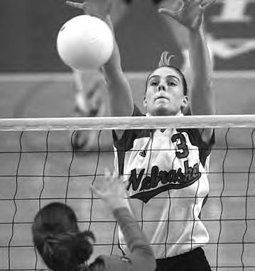 THIS IS NEBRASKA VOLLEYBALL Middle Blockers Defensive Dominance Nebraska has enjoyed a tradition of success at the middle blocker position.