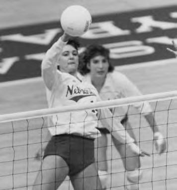 Honda Award winner Karen Dahlgren in 1986. Under Coach John Cook, Nebraska s middle blockers have annually been one of the nation s top units.