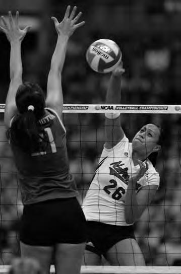 THIS IS NEBRASKA VOLLEYBALL Outside Hitters All-Around Excellence For college volleyball fans, Nebraska s outside hitters have become household names.