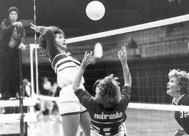 2009 OPPONENTS All-American Terri Kanouse and Lori Melcher helped the Huskers win three straight Big Eight titles from 1978 to 1980. Oct. 15, 1977...L, 15-9, 9-15, 13-15 Oct. 28, 1977.
