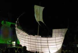 inside home-made floating lanterns will glide