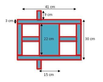 Facing area in water 30 cm pipe = 4 no s 22 cm pipe = 4 no s 9 cm pipe = 2 no s Area of rectangle =WxH = (22x10-2 ) x (9x10-2 ) = 0.