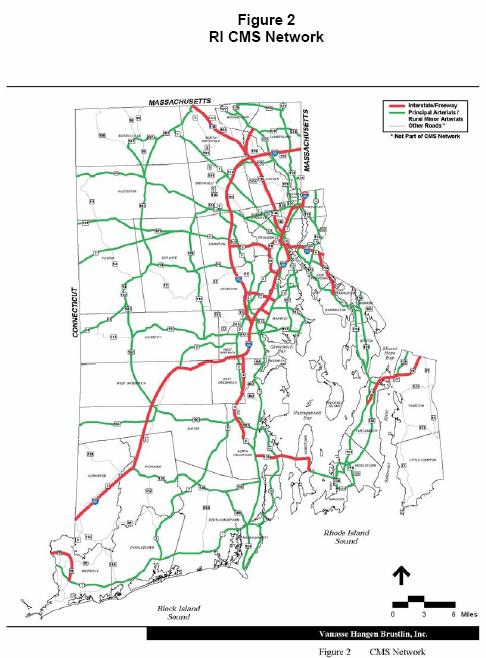 The CMS network is shown in Figure 2 and includes approximately 650 miles of roadways classified as: Interstate Other Freeway / Expressways Principal Arterial