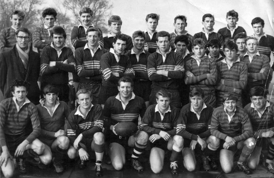 Hilmians versus School rugby match 1963. Photo contributed by Sid Kenningham. Thanks, Sid.
