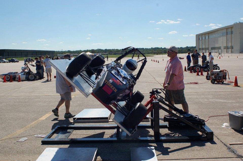 abilities in building a Formula SAE race car. These groups then compete in events such as marketing, cost, design, skidpad, autocross, acceleration, and endurance.