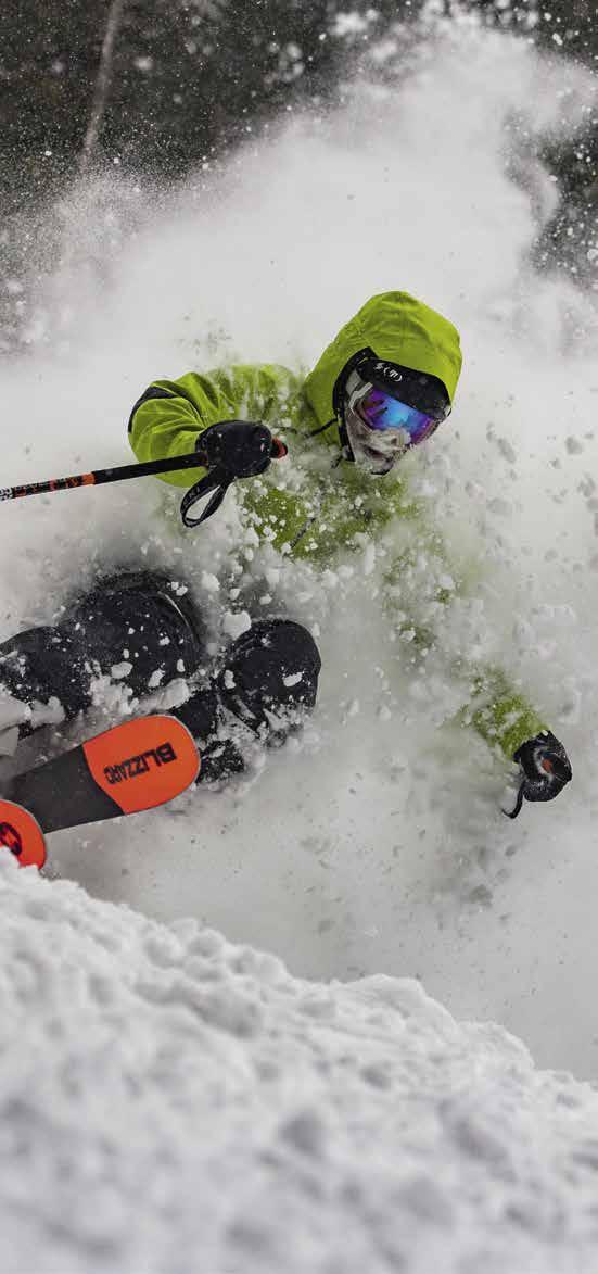 48 BLIZZARD SKI 2018/19 FREERIDE TECH CARBON FLIPCORE D.R.T. (Dynamic Release Technology): Reduces torsional rigidity in the tip and tail making the ski less demanding and aggressive in softer snow.