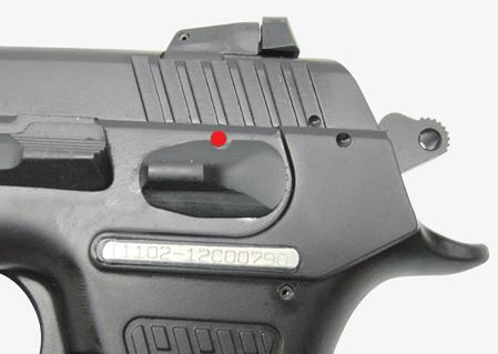 The pistol is designed to and will FIRE when the trigger is pulled and the safety mechanism is in the "off" or "fire" position.
