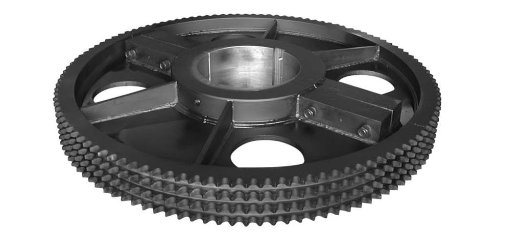 Split Sprockets Split sprockets allow for easy maintenance of sprockets and machinery because the sprocket can be removed from the shaft without
