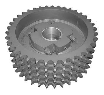 Most Tsubaki sprockets can be supplied as A, B or C Style (hub combinations) split sprockets.