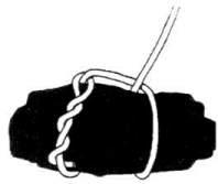 Killick Hitch: To secure a line to an anchoring weight.