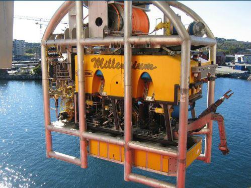 and communication through tether Subsea cage to