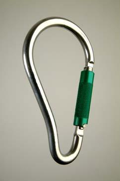 This karabiner is fitted with a twist lock closure.