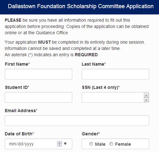 Dallastown Foundation Scholarship Committee Formerly