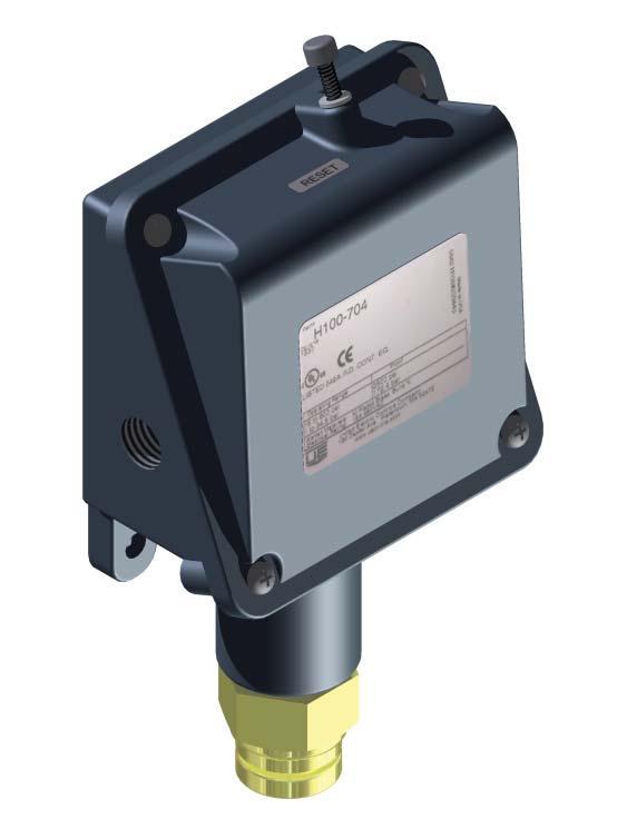 309.013.009) Pressure Switch The pressure switch is activated by pressure from the agent during discharge and can be used to signal to a control panel that the system has actually discharged.