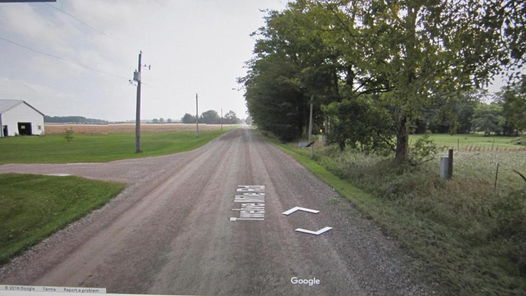 Figure 11: A Google Maps view of the collision site looking east.