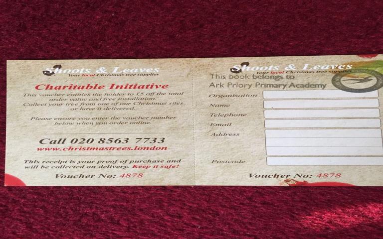 Buy a voucher for 5 (see below) from Fiona fionamcq68@hotmail.com if you ve yet to get organized and buy your Christmas tree.