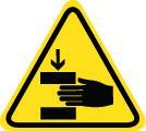 2-2 SAFETY Safety symbols used in this manual Caution Reference to general hazards that may result in bodily injuries or damage to the device. Warning Knife blades are sharp.