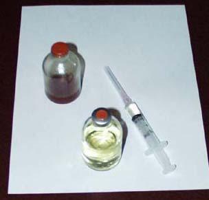 Once you remove the oil, set the syringe aside until later.