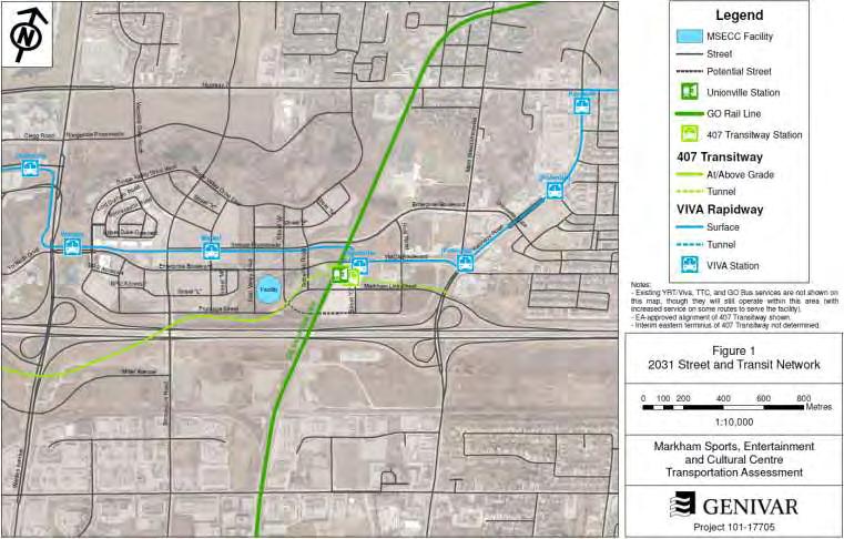 DRAFT PLANNED ROAD AND TRANSIT NETWORK 2031