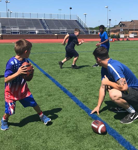 FLAG FOOTBALL CAMP boys, ages 6-14 GOLF CAMP boys&girls, ages 6-15 The Flag Football Camp program is designed to create an atmosphere that encourages all players, allowing younger campers to