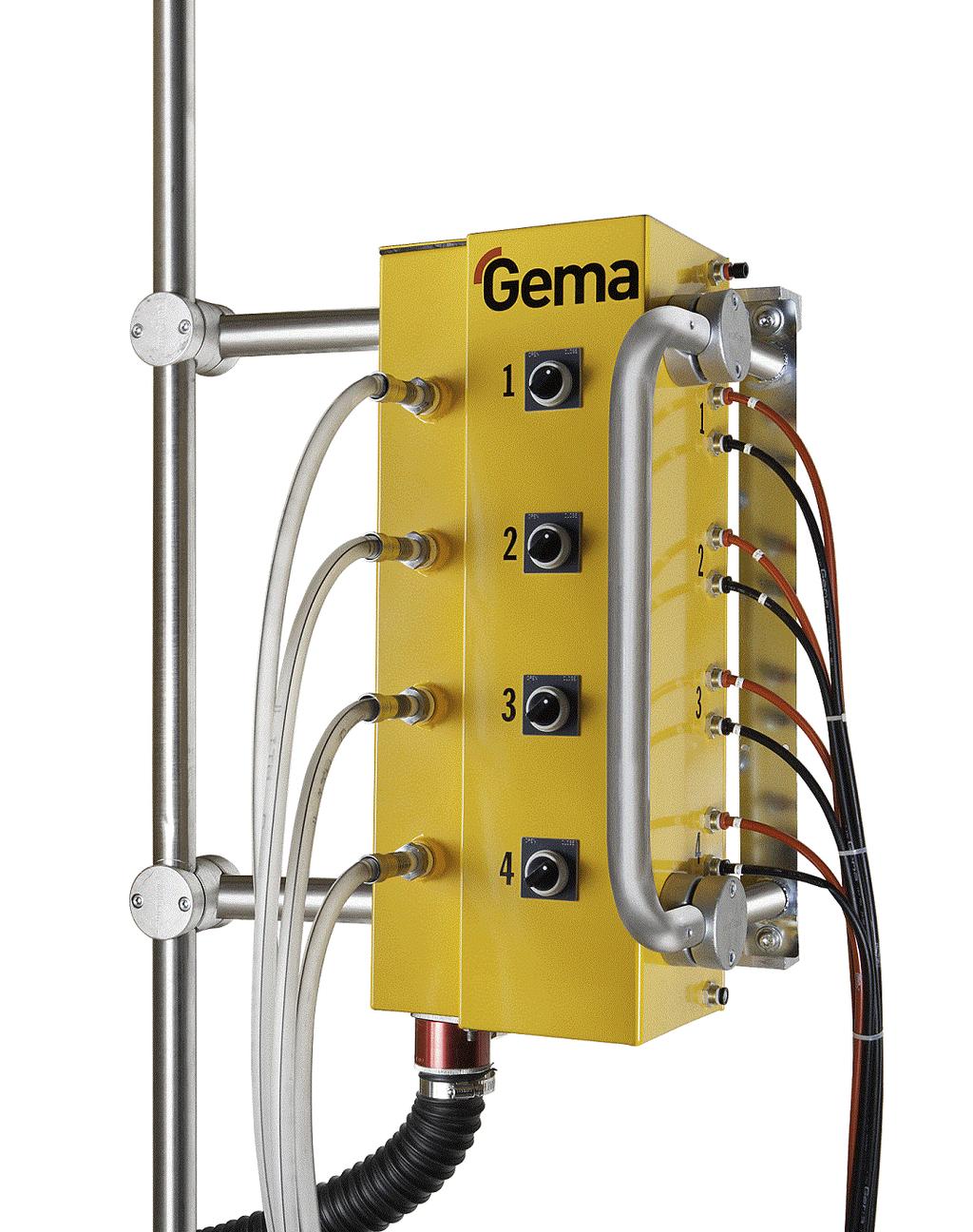 Gema s OptiClr System The Gema OptiClr system is a simple, lw cst quick clr change slutin fr manual gun users that have multiple hppers set up t spray varius clrs.