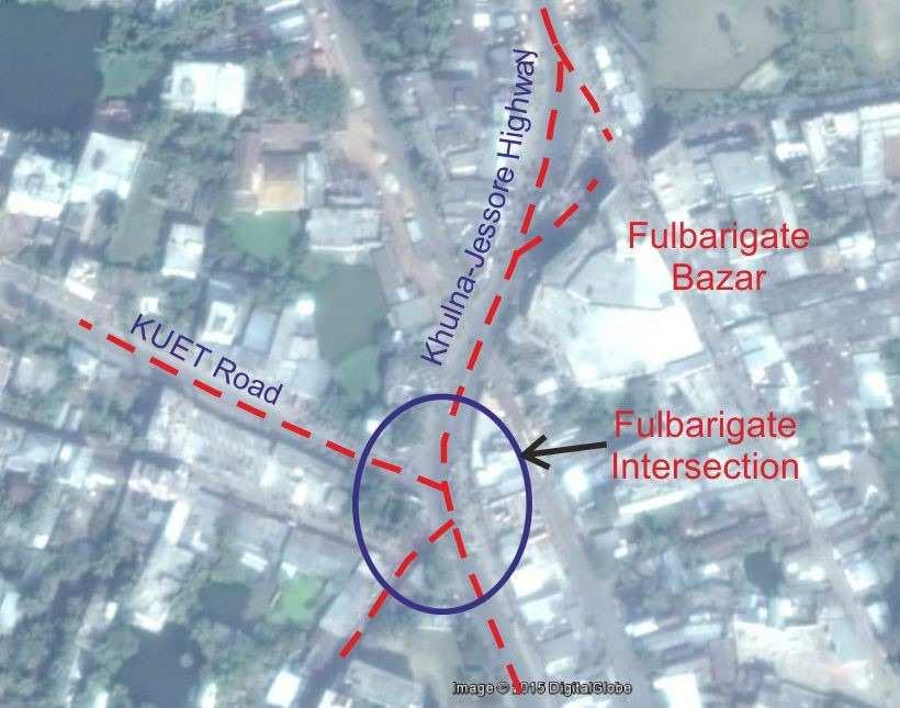 This study has been carried out with the aim to identify the causes of traffic congestion at road intersection and provide some short time improvement scheme.