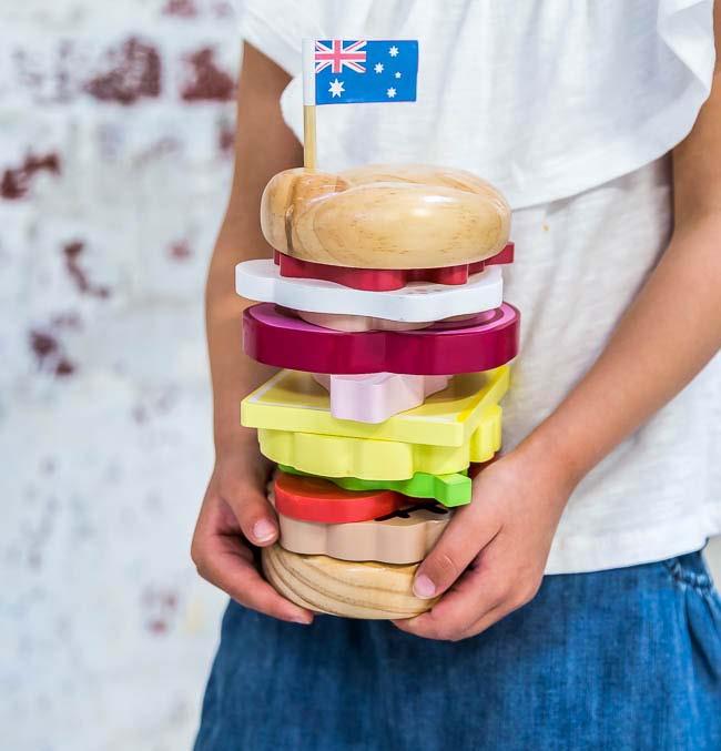 1 iconic aussie stacking burger RRP $50