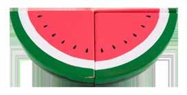 watermelon: 12cm (L) x 5cm (H) ice cream: 12cm