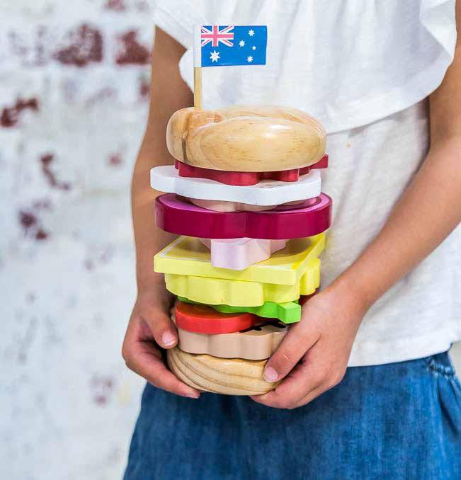 1 iconic aussie stacking burger RRP $49.