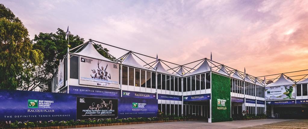 Hospitality Racquet Club, the official hospitality programme of the WTA Finals, guarantees an exceptional sport and entertainment experience for corporate guests and
