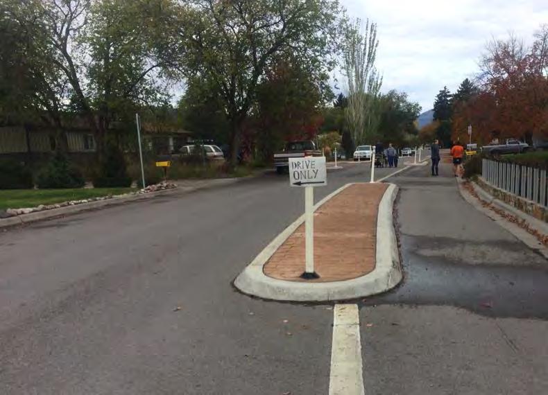 Traffic calming and trail placement are of limited effectiveness