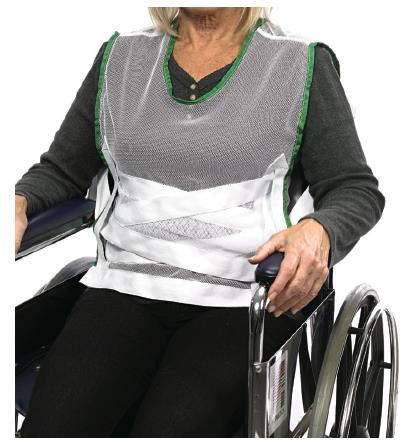 Poncho Safety Vest This Poncho Safety Vest prevent the patient from leaning forward while allowing limited freedom of movement.