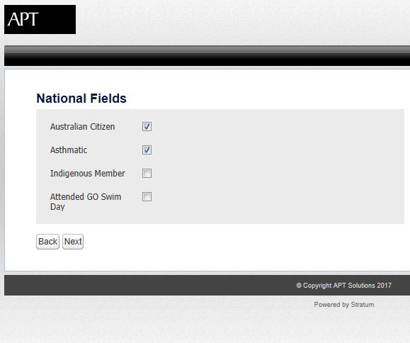 10. National Fields page 2 Username page. 11. Username page b. Select Save.