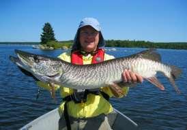 Jodie Gordon, a Pomme Chapter member, agreed to go with me and for-go a Canadian walleye trip. We both went to the website of Indian Lake Lodge and read how even a novice could see and catch muskies.