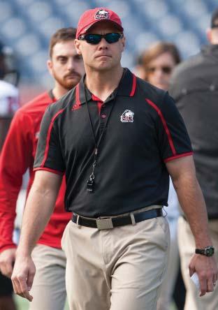 While overseeing the strength and conditioning efforts of the 17 Huskie Athletics teams and a four-person staff, Ohrt works primarily with the NIU football program.