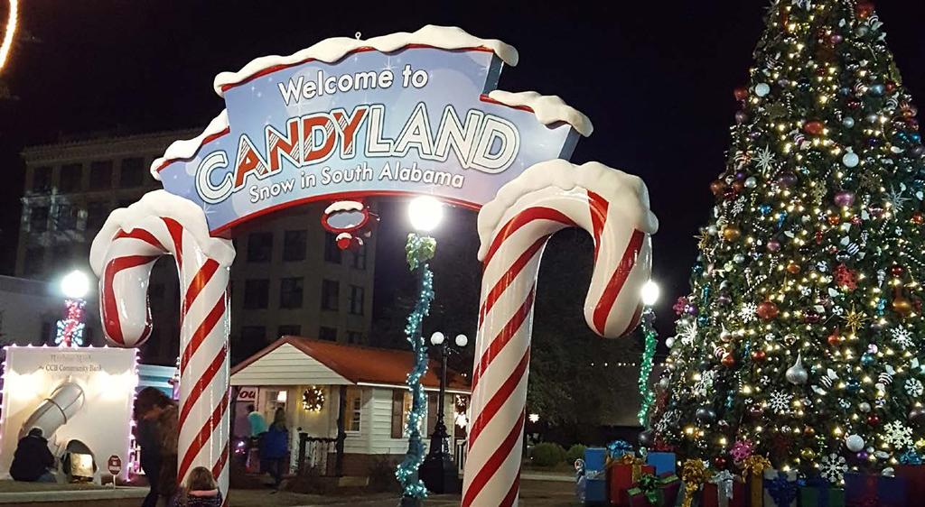 Candy Land Sign 14 x1 5 4 bottom opening and 8 overhead clearance Santa s