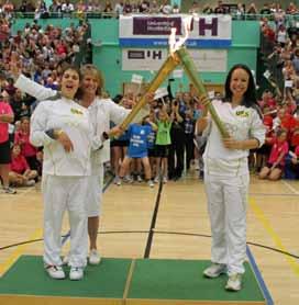 Torch Lights up the Herts Youth Games! The Olympic torch relay coincided with the Herts Youth Games.